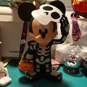 Disney Black Skeleton Mickey Mouse Trick-or-Treat Popcorn Bucket